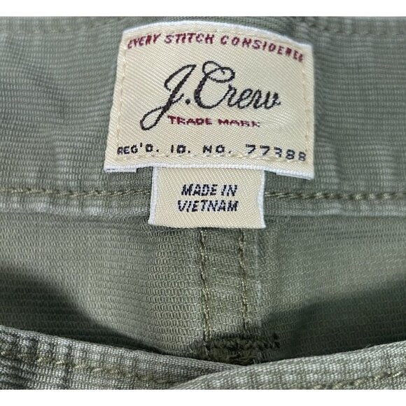 J Crew Pants Mens 36 X 34 Olive Green Corduroy 770 Straight Leg 5 Pocket Chinos - Picture 3 of 8